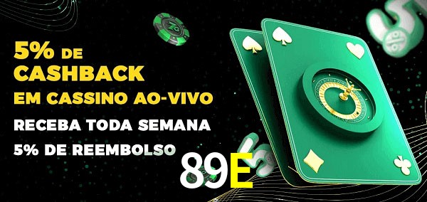 Promoções do cassino ao Vivo 89E